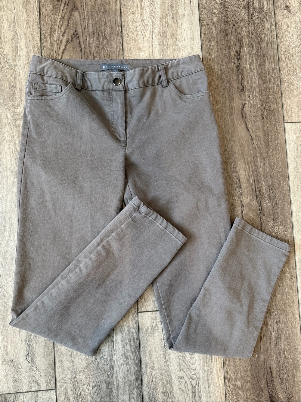 Elliott Lauren- Slim Skinny Jeans in Taupe Gray (4)